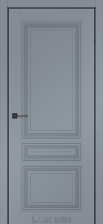 Двері Дарумі Cascad сріблястий блиск глухе + фрезеровка